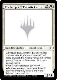 The Keeper of Favorite Cards