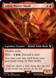 Sabin, Master Monk