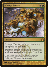 Abrupt Decay