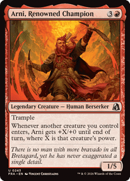 Arni, Renowned Champion