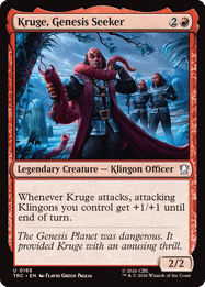 Kruge, Genesis Seeker