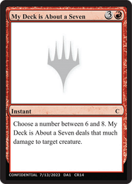 My Deck is About a Seven