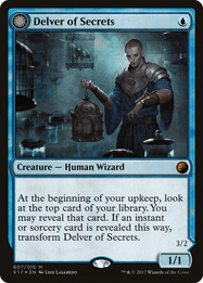 Delver of Secrets // Insectile Aberration