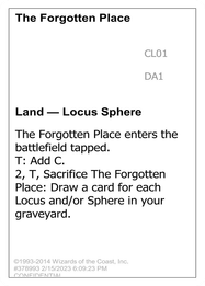 The Forgotten Place