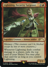Lightning, Security Sergeant