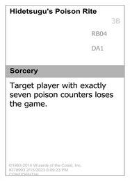 Hidetsugu's Poison Rite