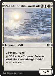 Wall of One Thousand Cuts