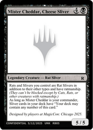 Mister Cheddar, Cheese Sliver