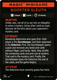 Booster Sleuth // Booster Sleuth (cont'd)