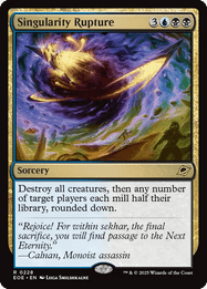 Singularity Rupture