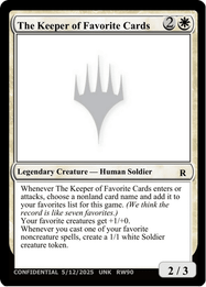 The Keeper of Favorite Cards