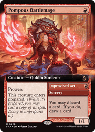 Pompous Battlemage // Improvised Act