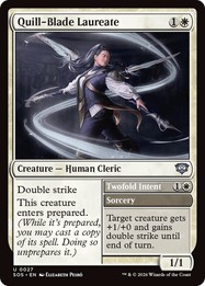 Quill-Blade Laureate // Twofold Intent