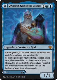 Alrund, God of the Cosmos // A-Hakka, Whispering Raven