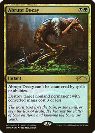 Abrupt Decay