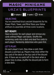 Urza's Blueprints (minigame) // Urza's Blueprints (cont'd)