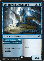 Young Blue Dragon // A-Sand Augury