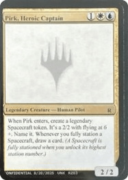 Pirk, Heroic Captain
