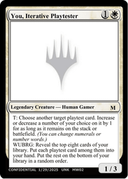 You, Iterative Playtester