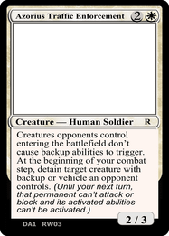 Azorius Traffic Enforcement