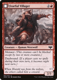 Fearful Villager // Fearsome Werewolf