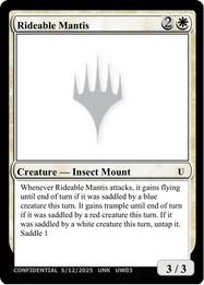 Rideable Mantis