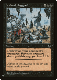 Rain of Daggers