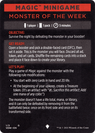Monster of the Week // Monster of the Week (cont'd)