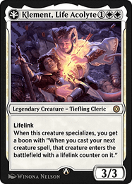 Klement, Life Acolyte