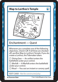 Map to Lorthos's Temple