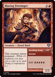 Blazing Firesinger // Seething Song