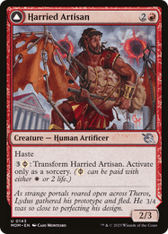 Harried Artisan // Phyrexian Skyflayer