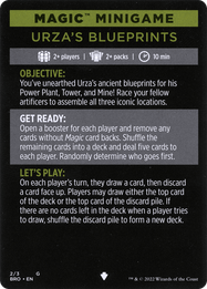 Urza's Blueprints (minigame) // Urza's Blueprints (cont'd)