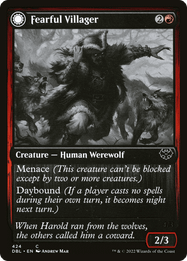 Fearful Villager // Fearsome Werewolf