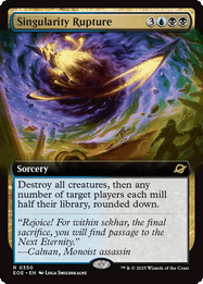 Singularity Rupture