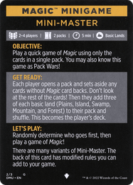 Mini-Master // Mini-Master (cont'd)