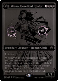 Liliana, Heretical Healer // Liliana, Defiant Necromancer