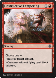 Destructive Tampering
